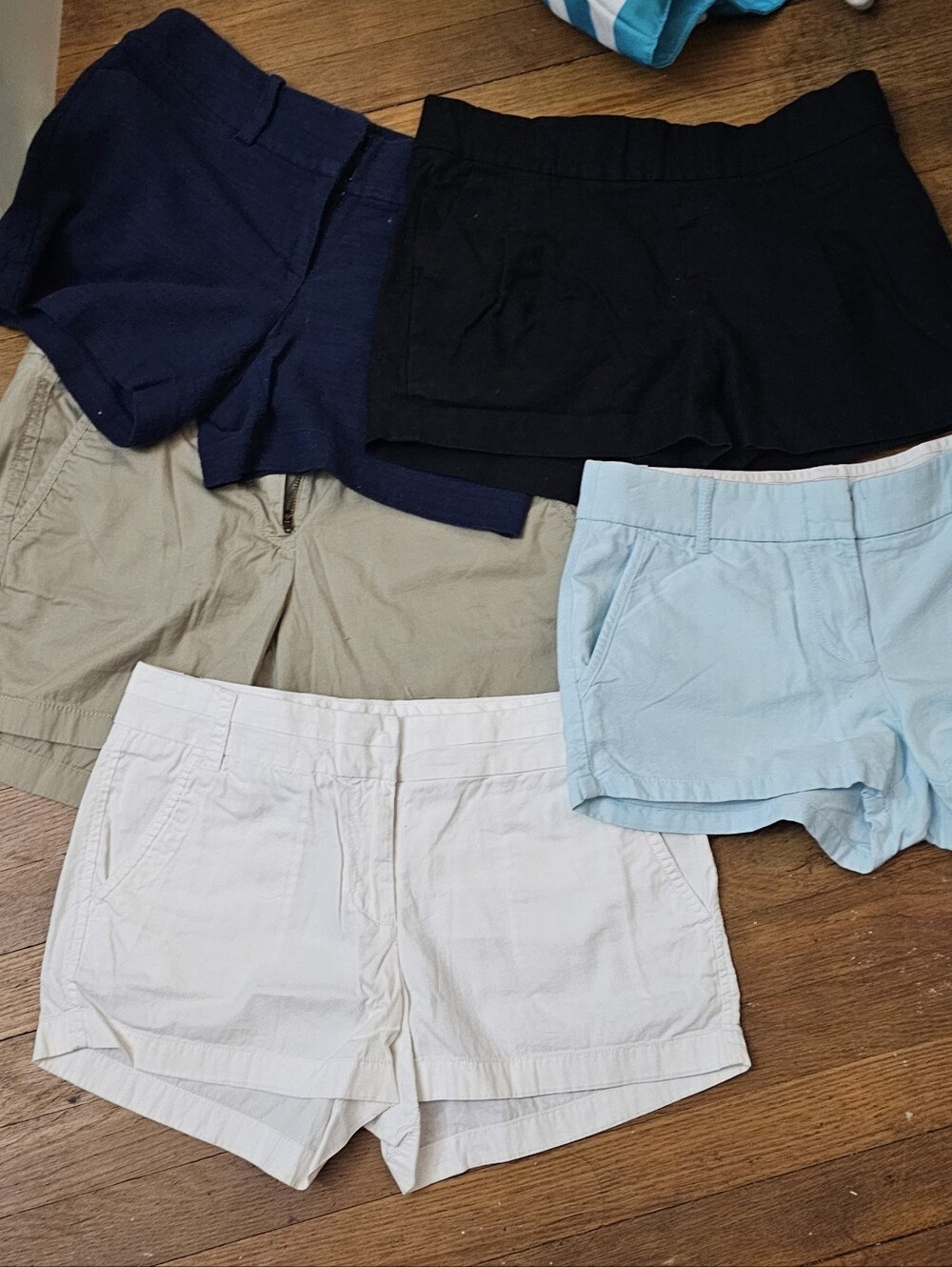 Women’s  J. Crew.  Cotton Blend Shorts - Black, Navy, Light Blue, Khaki, White